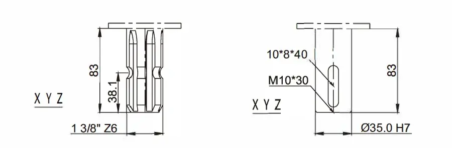 Fertilizer Seeder Gearbox Ep190 R3 For Fertilizer Broadcaster